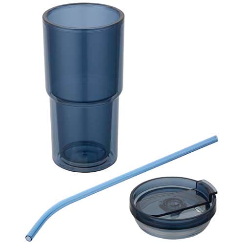 Kubek plastikowy Archer o pojemności 480 ml z podwójnymi ściankami