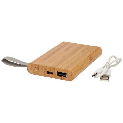 Powerbank Tulda o pojemności 5 000 mAh wykonany z bambusa