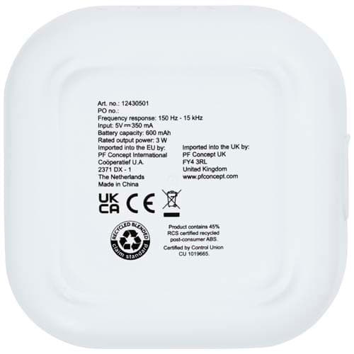 Stark głośnik Bluetooth® 2.0 o mocy 3 W z tworzyw sztucznych pochodzących z recyklingu z certyfikatem RCS