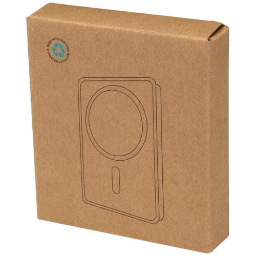 Powerbank Avis 10 000 mAh z recyklingowanego aluminium, z wbudowanym magnesem