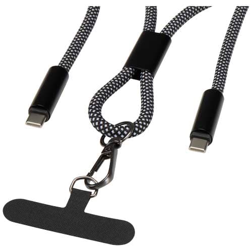 SMART 65 W - kabel ładujący wykonany z tworzywa sztucznego RPET, ze smyczą