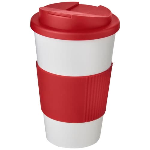 Kubek Americano® 350 ml z uchwytem i pokrywką chroniącą przed rozlaniem