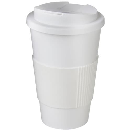 Kubek Americano® 350 ml z uchwytem i pokrywką chroniącą przed rozlaniem