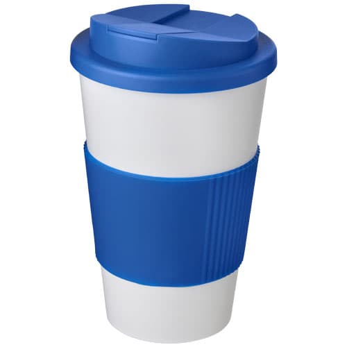 Kubek Americano® 350 ml z uchwytem i pokrywką chroniącą przed rozlaniem