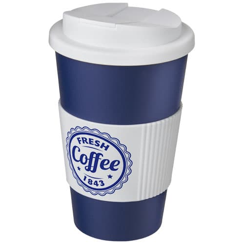 Kubek Americano® 350 ml z uchwytem i pokrywką chroniącą przed rozlaniem