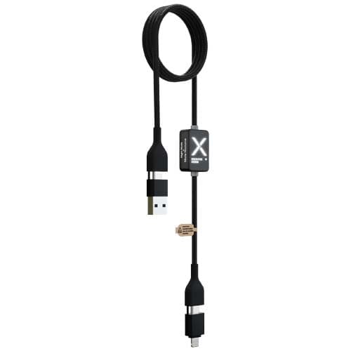 SCX.design C32 kabel do ładowania 60 W z przełącznikiem i podświetlanym logo