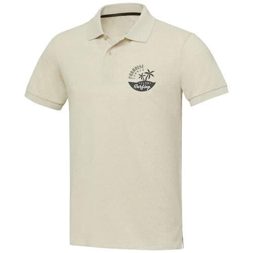 Emerald koszulka polo unisex z recyklingu z krótkim rękawem 200 g/m²