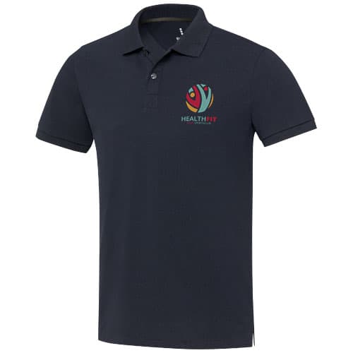 Emerald koszulka polo unisex z recyklingu z krótkim rękawem 200 g/m²