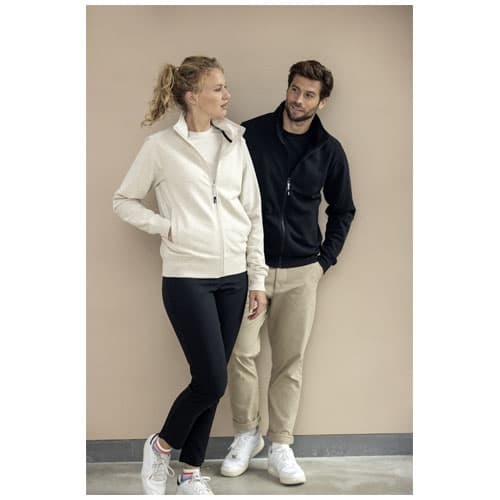 Galena bluza unisex z recyklingu z zamkiem błyskawicznym na całej długości 320 g/m²