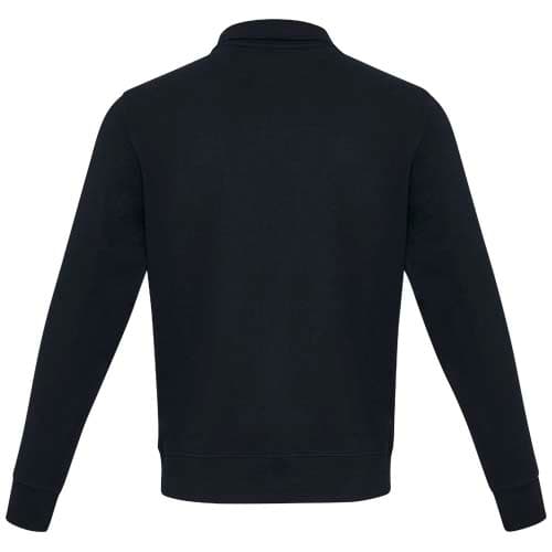 Tin sweter unisex Aware™ z materiałów z recyklingu z zamkiem błyskawicznym na 1/4 długości 280 g/m²