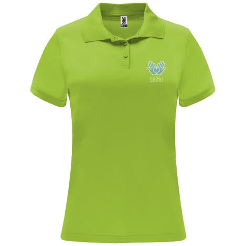 Monzha sportowa koszulka damska polo z krótkim rękawem 150 g/m²