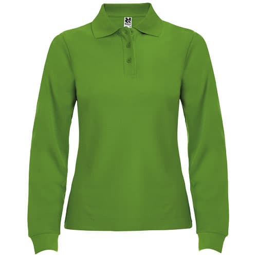 Estrella koszulka damska polo z długim rękawem 220 g/m²